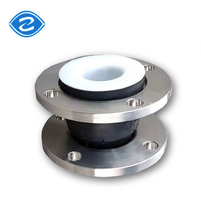 मजबूत Ss304 फ्लैंज Epdm Ptfe 1.0 2.5 एमपीए कार्य तनाव के लिए अस्तर रबर विस्तार संयुक्त