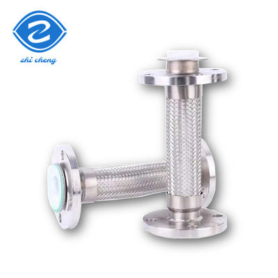 DN32 DN3000mm Lp गैस रेडिएटर स्टेनलेस स्टील ब्रैटेड नली फ्लैंग धातु